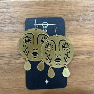 While Odin Sleeps Mother Moon Earrings